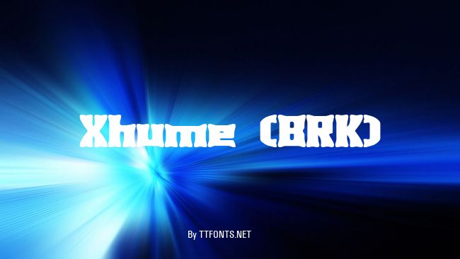 Xhume (BRK) example